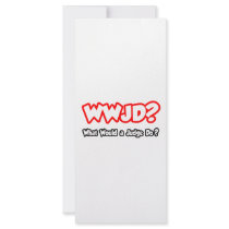 WWJD...What Would a Judge Do? Full Color Rack Card