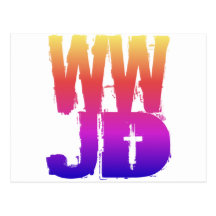 WWJD What Would Jesus Do Postcards