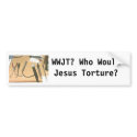 WWJT? Bumper Sticker bumper stickers by Patriot_Pastors WWJT? Bumper Sticker bumper stickers