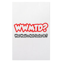 WWMTD...What Would a Math Teacher Do? stationery by mathteachershirts WWMTD...What Would a Math Teacher Do? stationery