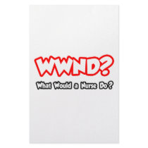 WWND...What Would a Nurse Do? Personalized Stationery