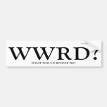 WWRD - What Would Ronnie Do Bumper Stickers