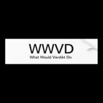 WWVD (bumper Sticker) bumper stickers