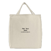 www.flinttownradio.com, Flint Town Radio embroidered bags