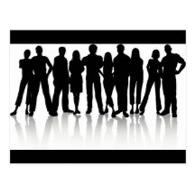 www_Garcya_us_human silhouetes vector Postcards