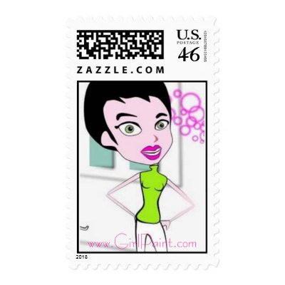 www.GirlPaint.com Stamps by GirlPaint