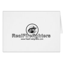 www.RealFirefighters.com Logo Card cards
