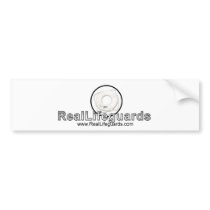 www.RealLifeguards.com Logo Bumper Sticker bumper stickers