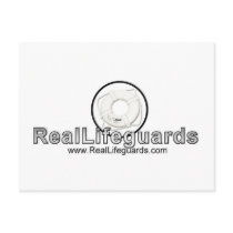 www.RealLifeguards.com Logo card postcards by RealSlogans www.RealLifeguards.com Logo card postcards