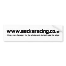 www.secksracing.com bumper stickers