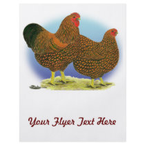 Wyandotte:  Golden-laced Pair Custom Flyer