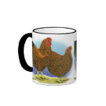 Wyandotte:  Golden-laced Pair Mugs