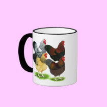 Wyandotte:  Rooster Assortment mugs