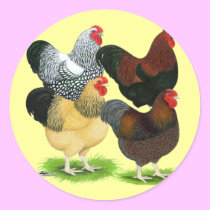 Wyandotte:  Rooster Assortment stickers