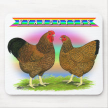 Wyandottes:  Golden-laced Rainbow Mousepad
