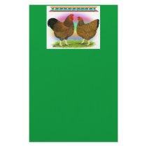 Wyandottes:  Golden-laced Rainbow Custom Stationery