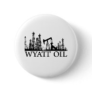 Wyatt Oil / Black Logo button