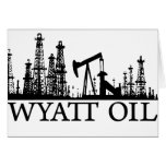 Wyatt Oil / Black Logo Greeting Card