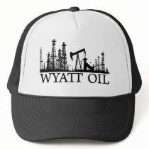 Wyatt Oil / Black Logo hats by tshirtopolis Wyatt Oil / Black Logo hats