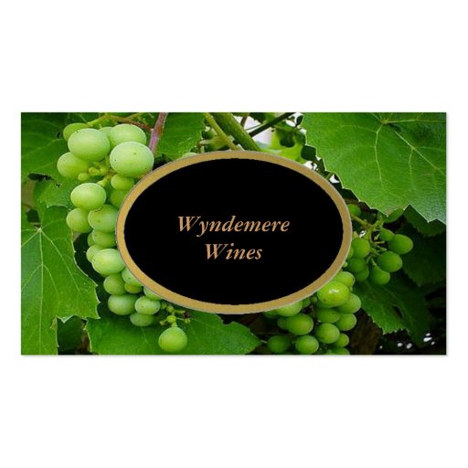 Wyndemere Winery Business Card (front side)