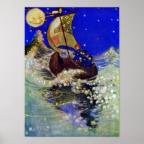 Wynken Blynken and Nod Print