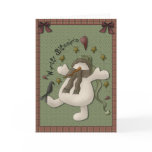 Wynter Blessin's Snowman Greeting Card