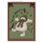 Wynter Blessin's Snowman Greeting Card