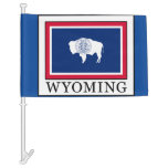 Wyoming Car Flag