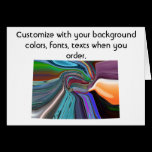 Wyoming Colorful Customize card how you like it cards