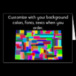 Wyoming Colorful Customize card how you want it cards
