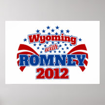 Wyoming con Romney 2012 Posters