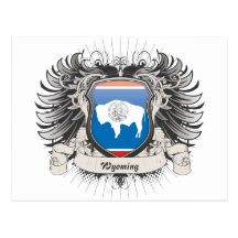 Wyoming Crest Post Cards