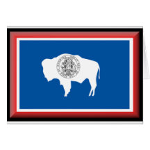 Wyoming Flag Card