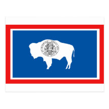 Wyoming Flag Postcard