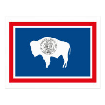 Wyoming Flag Postcard