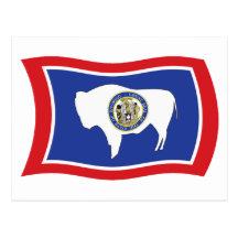 Wyoming Flag Postcard