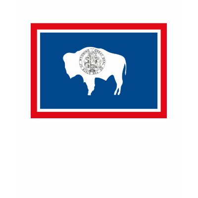 Wyoming Flag T-shirt by FlagTshirts