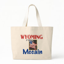 Wyoming for Mccain Tote Bag bags