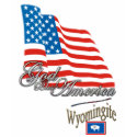 Wyoming - God Bless America t-shirts