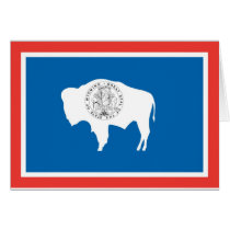 Wyoming  Official State Flag cards