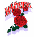 Wyoming red rose shirt F/B