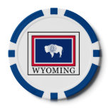 Wyoming Set Of Poker Chips