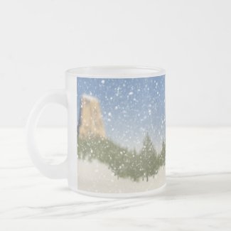 Wyoming Snowman Coffee Mug