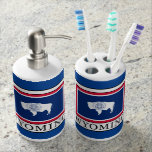Wyoming Soap Dispenser And Toothbrush Holder