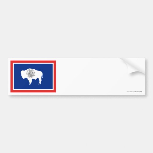 Wyoming State Flag Bumper Stickers