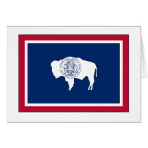 Wyoming State Flag Card
