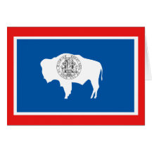 Wyoming State Flag Cards