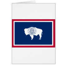 Wyoming State Flag Greeting Cards