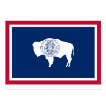 Wyoming State Flag Post Card