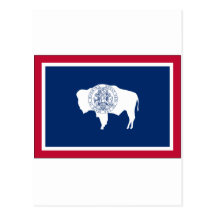 Wyoming State Flag Post Cards